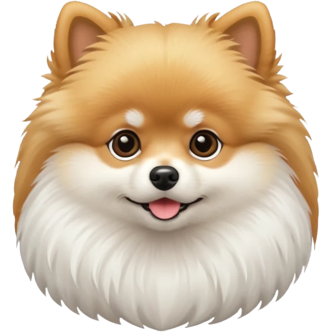 Pomeranian white emoji