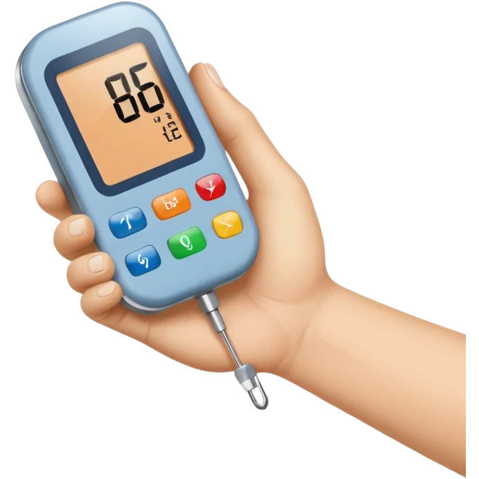 diabetes meter hand test emoji