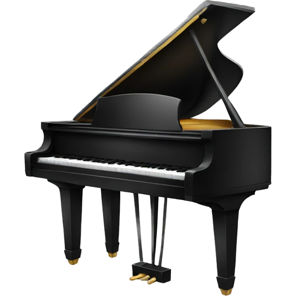 black piano emoji
