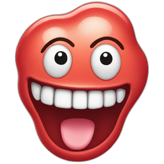 Amoeba smile emoji