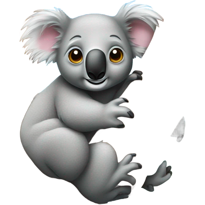 koala is climbing tree emoji