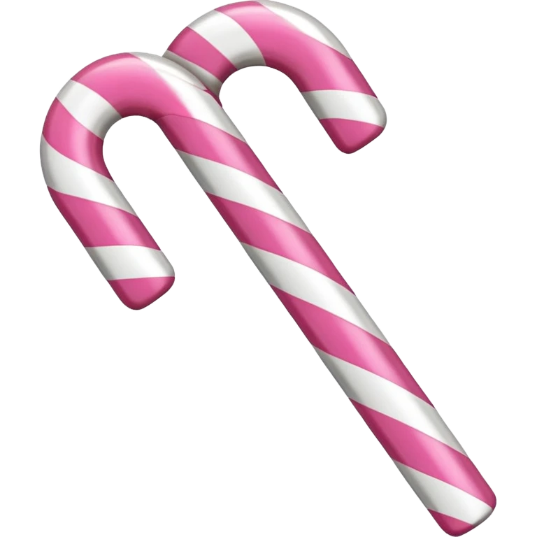 Pink candy cane emoji