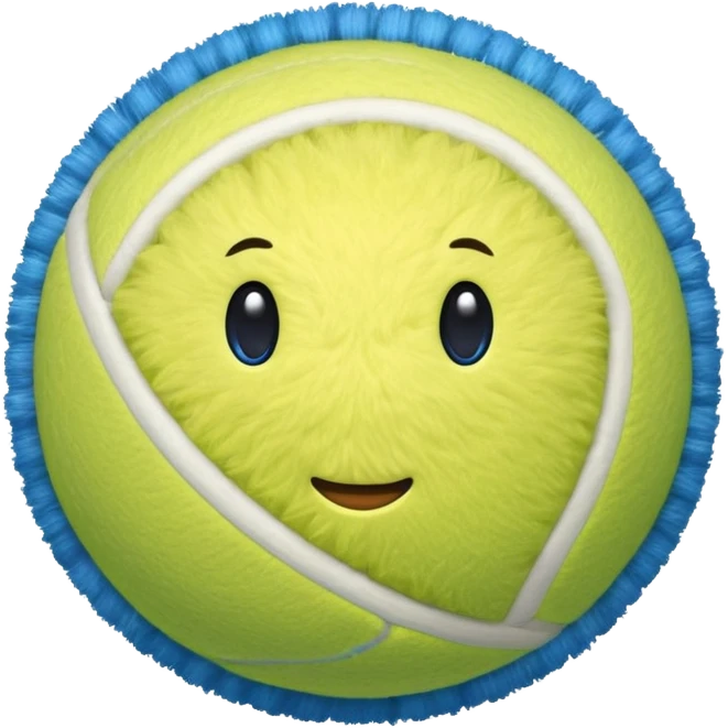 full blue tennis ball emoji