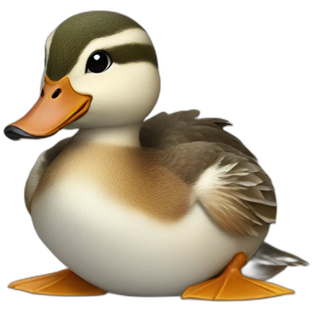 duck having a squirrel head emoji
