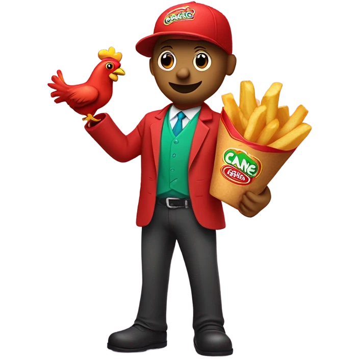 A canes caniac as a person emoji