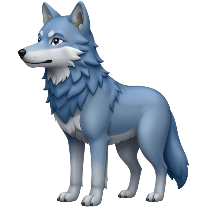 blue wolf emoji
