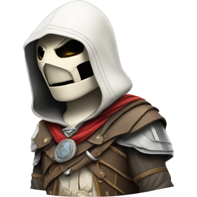 Un hibo habillé comme dans assassins creed emoji