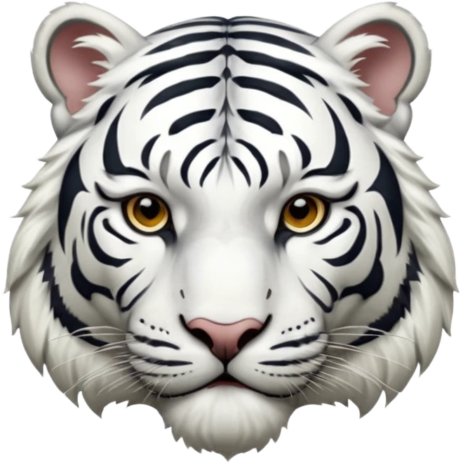 White tiger emoji