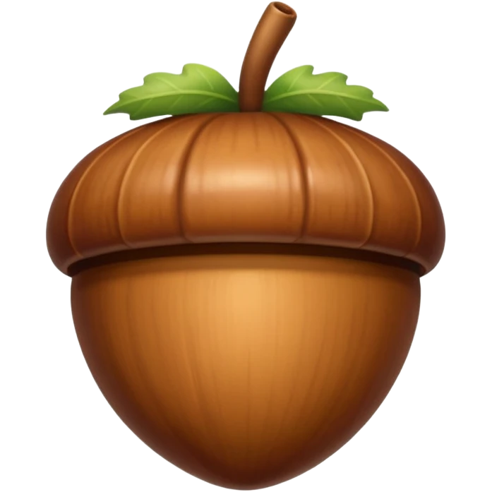 acorn emoji without human face emoji