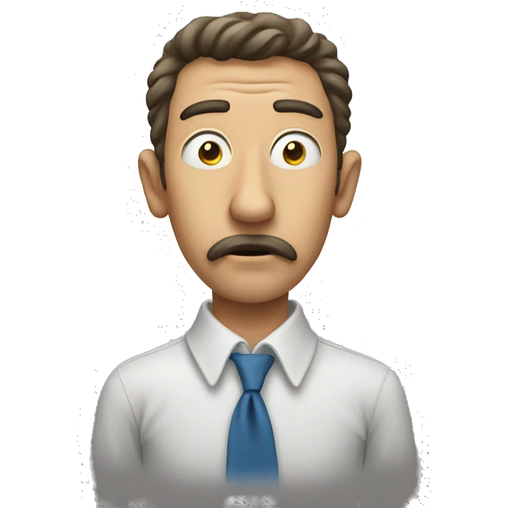 a man sniffing  emoji