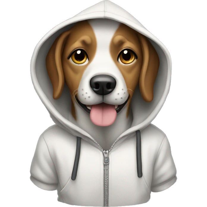 dog wearing a hoodie  emoji