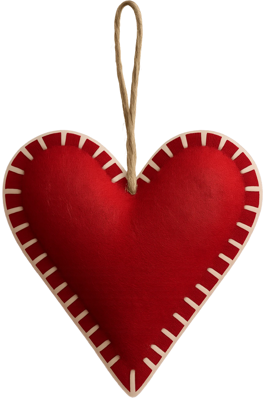 Christmas heart , remove background emoji