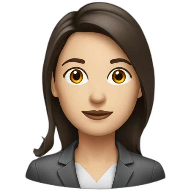 woman business analyst brunette emoji