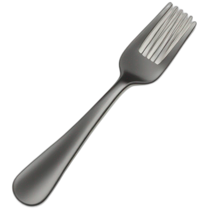 fork in shape of a question mark emoji