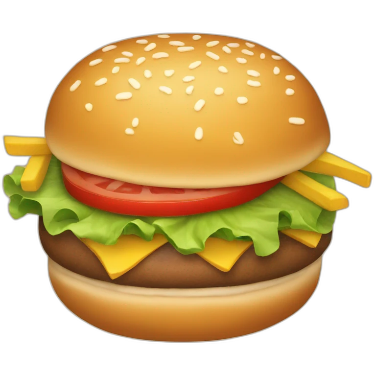 Burger et frite emoji