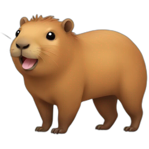 happy capibara emoji