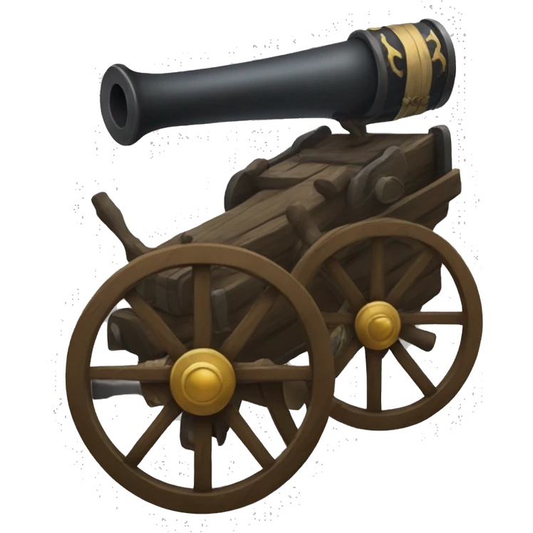 medieval pirate war canon emoji