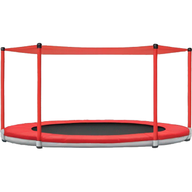A red trampoline emoji