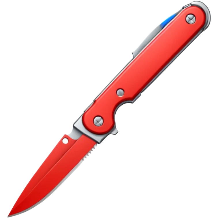 Foldable Pocket Knife red emoji