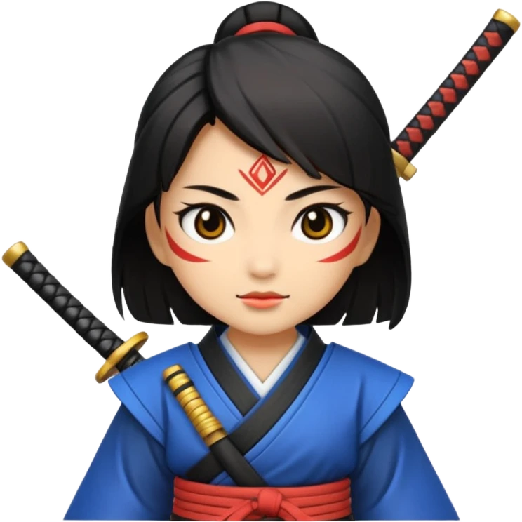 samurai girl emoji
