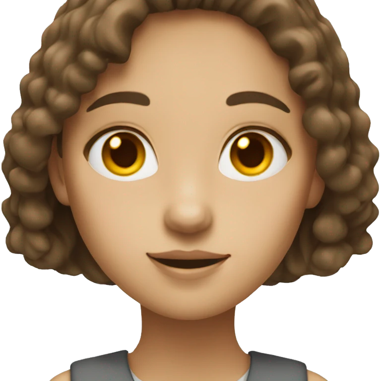 An architect girl with brown hair emoji