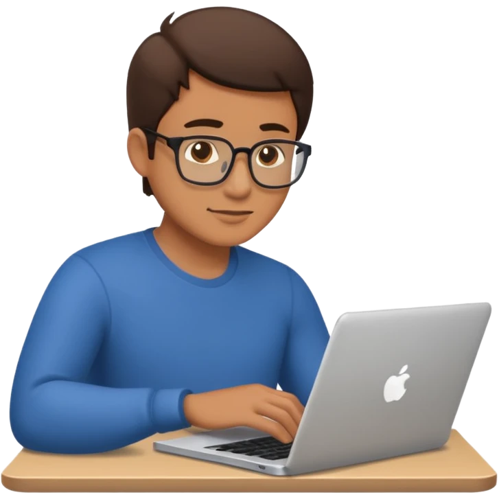 a man working on laptop emoji