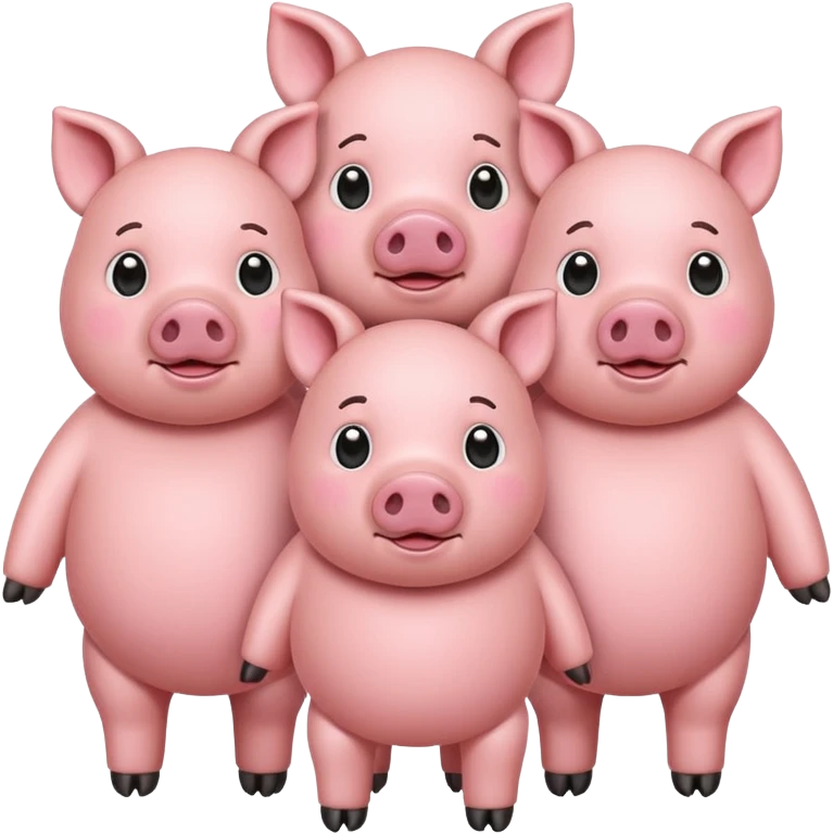 Three pigs emoji