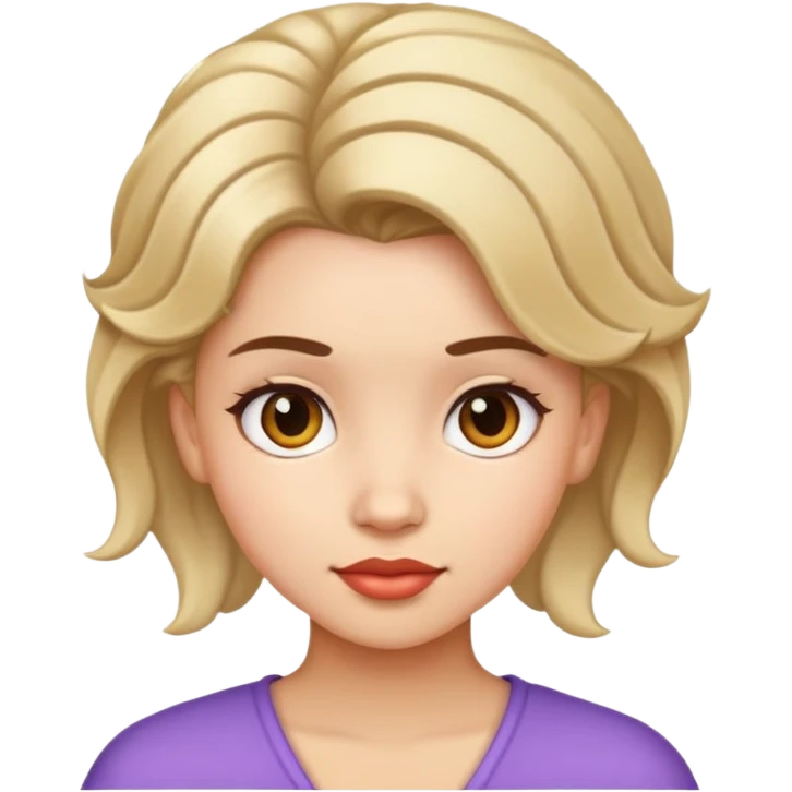Girl with hair style emoji