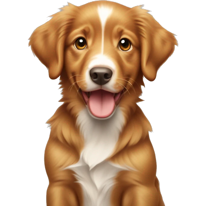 Nova Scotia duck tolling retriever puppy emoji
