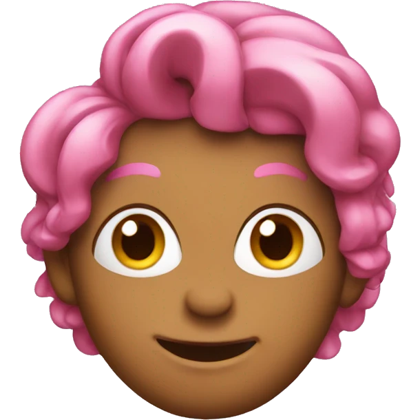 cashew with pink hair funny emoji