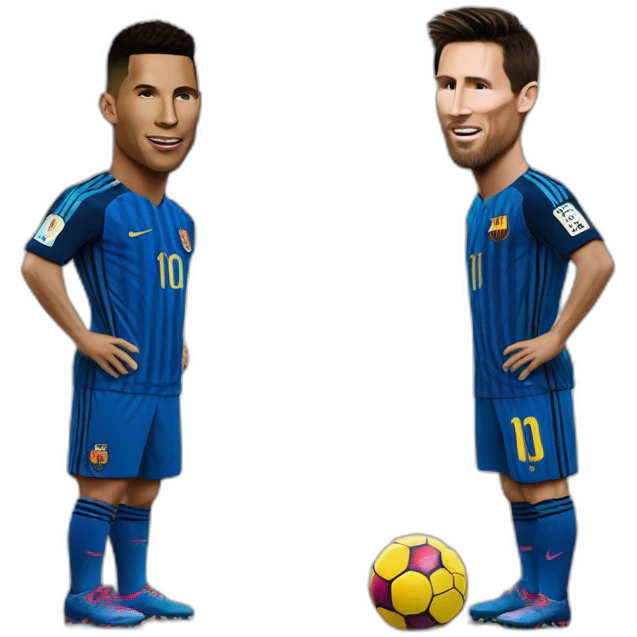 Ronaldo et Messi emoji