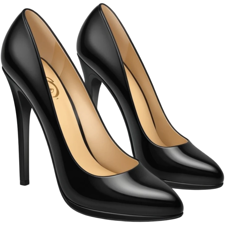 Patent leather pumps emoji