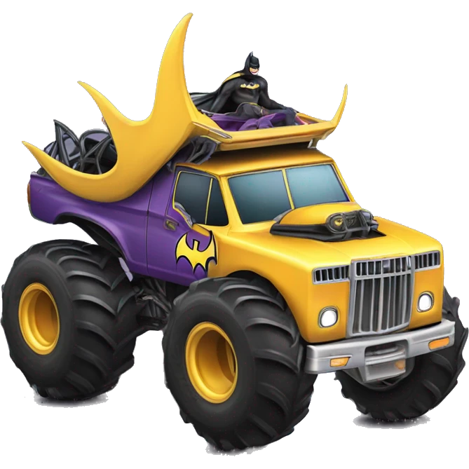 Batgirl Land yacht monster truck  emoji