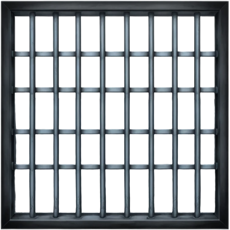 prison window with bars emoji