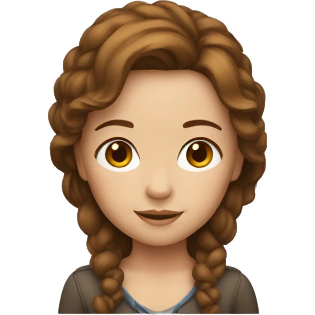 Tiny woman with brown hair  emoji