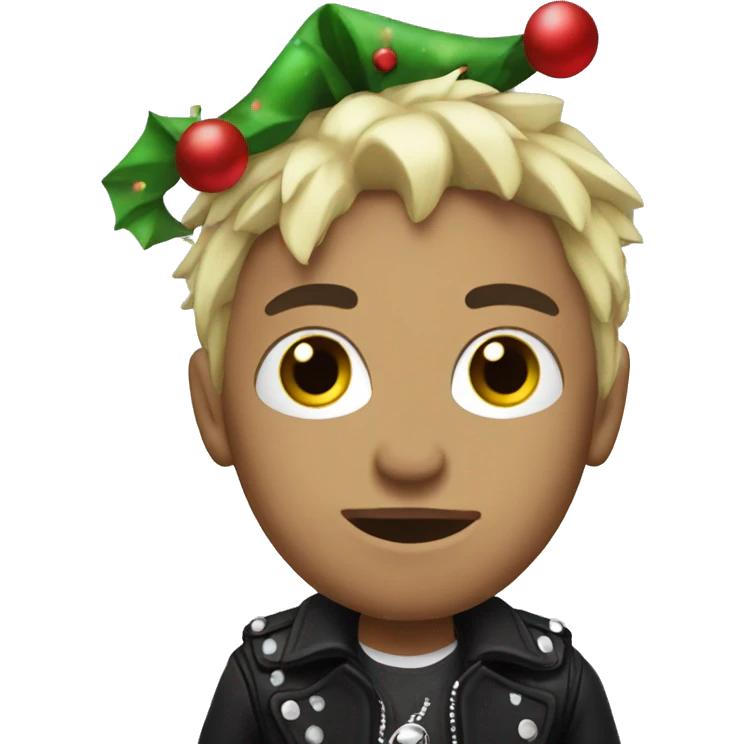 Christmas punk emoji