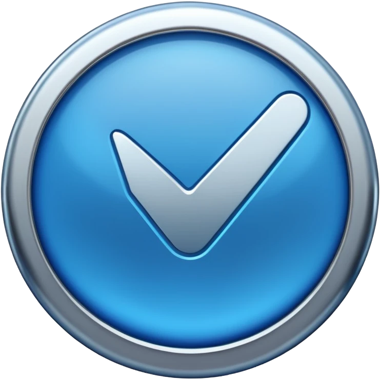 Create a instagram blue tick emoji