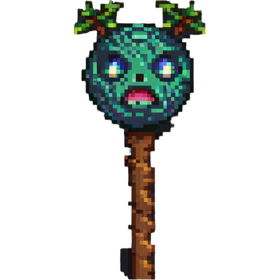 log with eyes holding a stick emoji