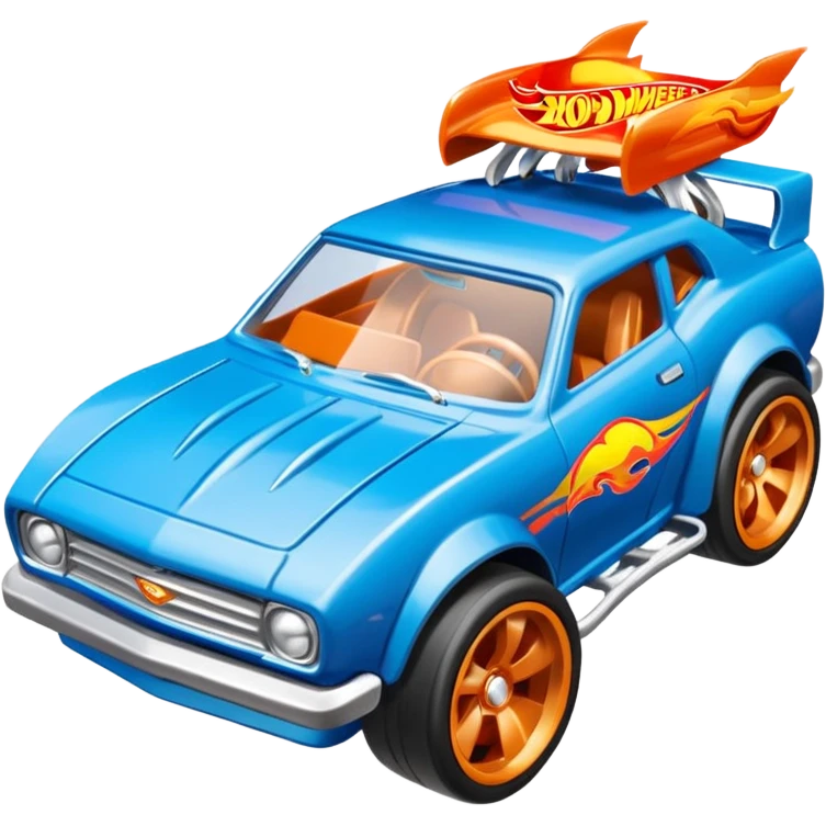 Упаковка от HotWheels голубого цвета emoji