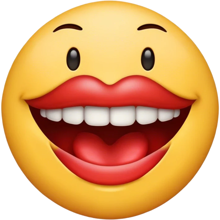 Emoji biting lip emoji