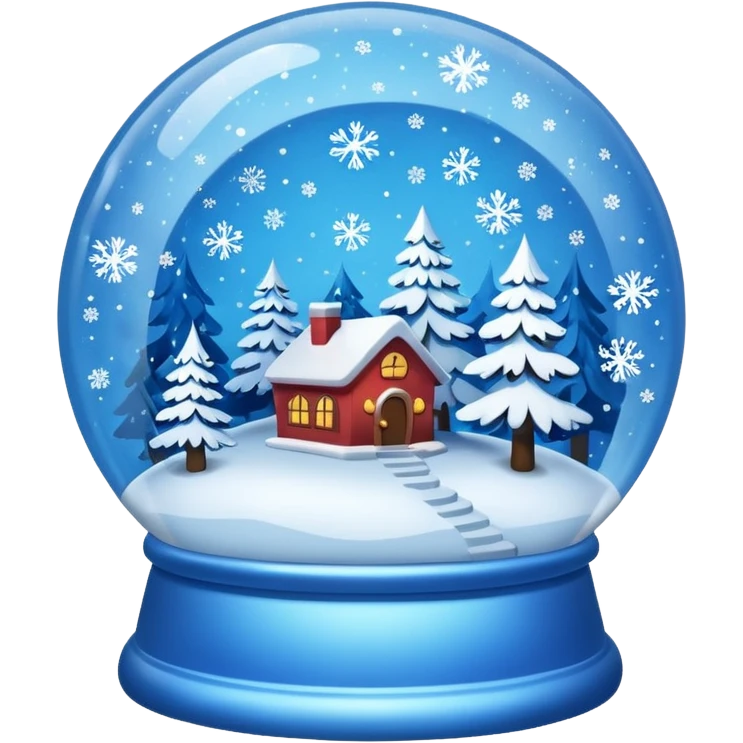 Blue Snow Gloebe emoji
