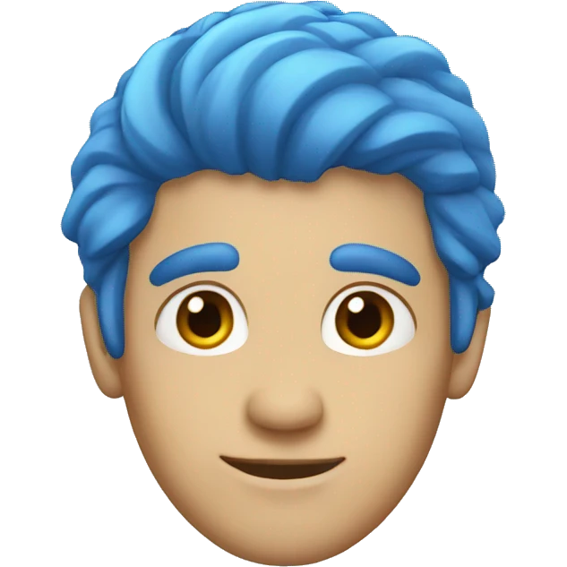 blue hair man emoji