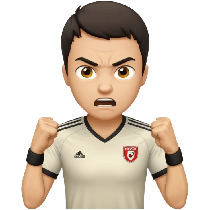 soccer player angry emoji