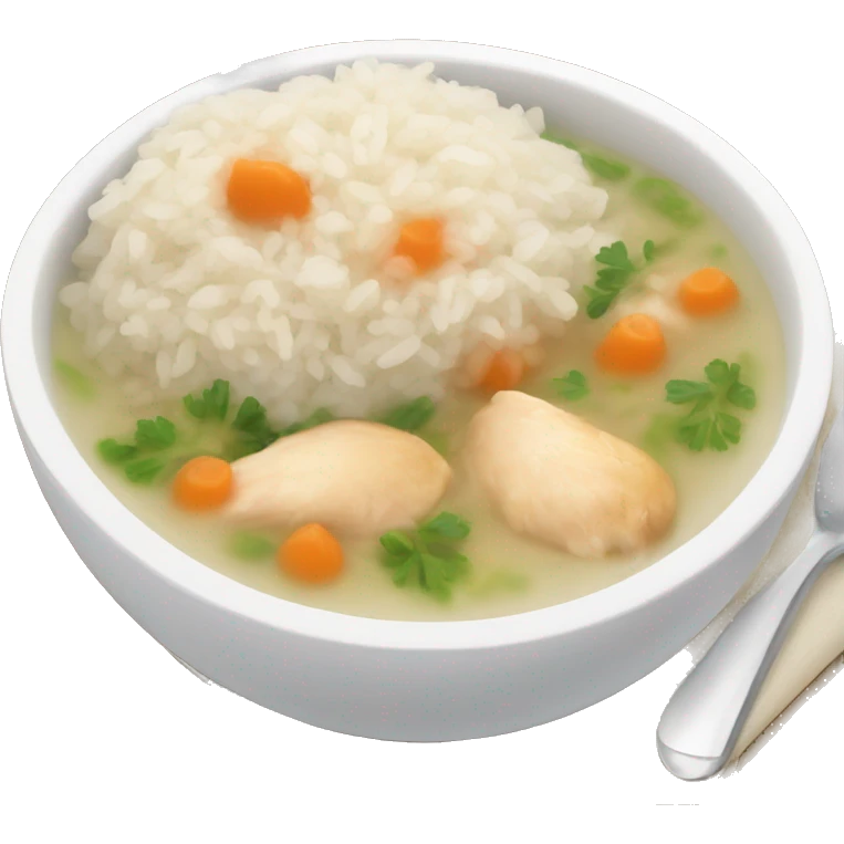chicken and rice soup emoji
