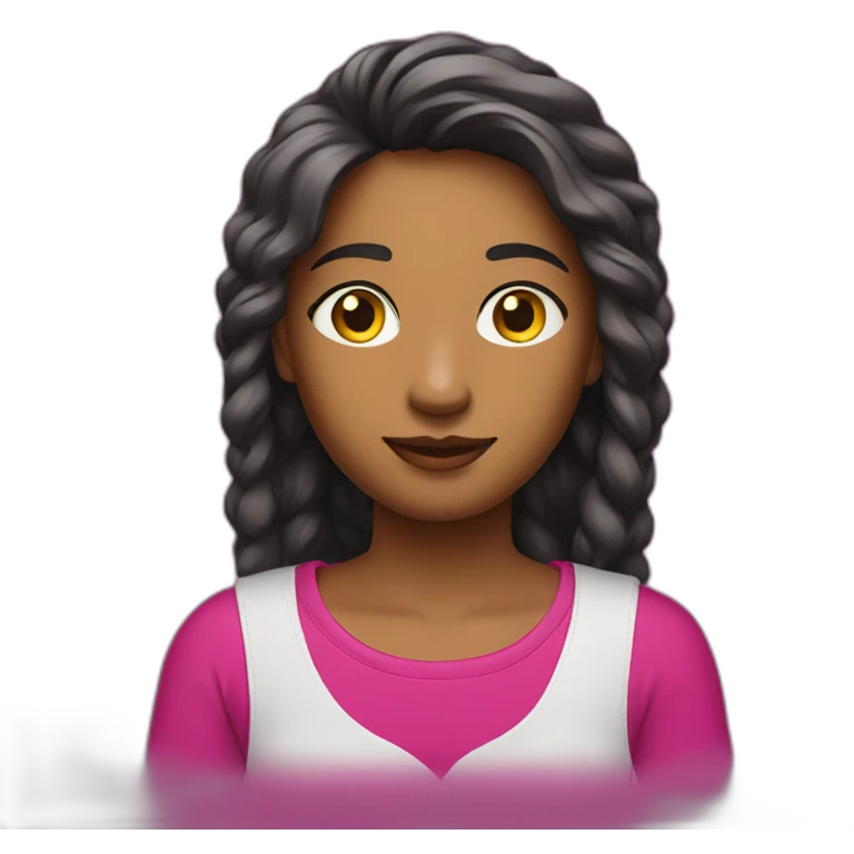 shipper with fucsia t-shirt emoji