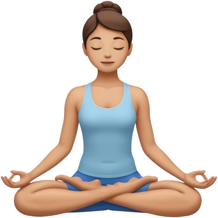 yoga face emoji