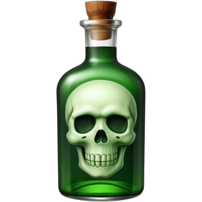 Green poison bottle emoji