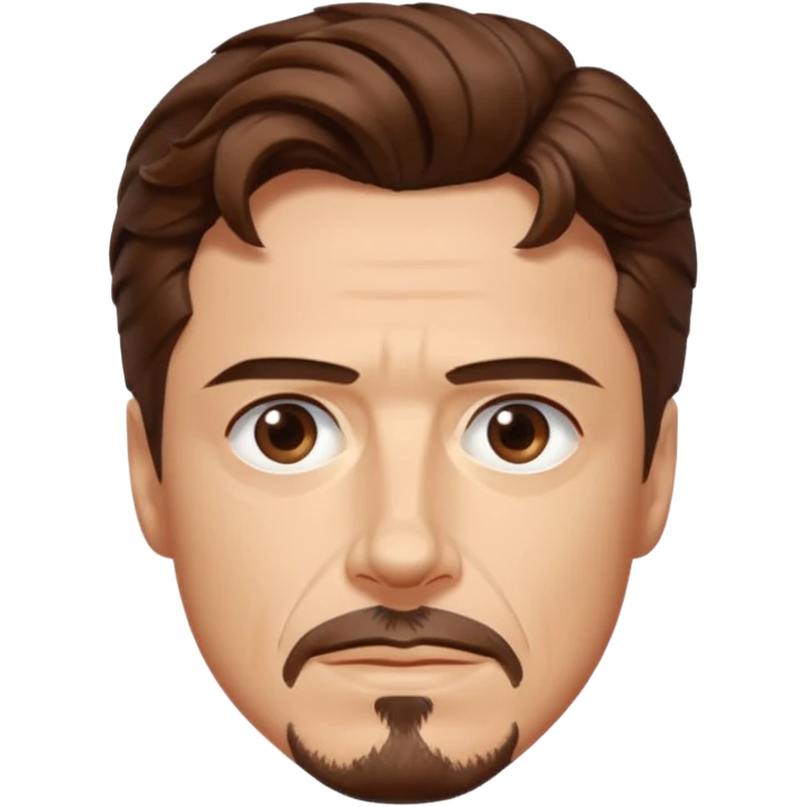 Tony Stark with wavy hair emoji