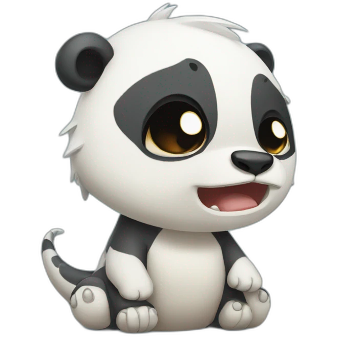 crying pandasaurus emoji