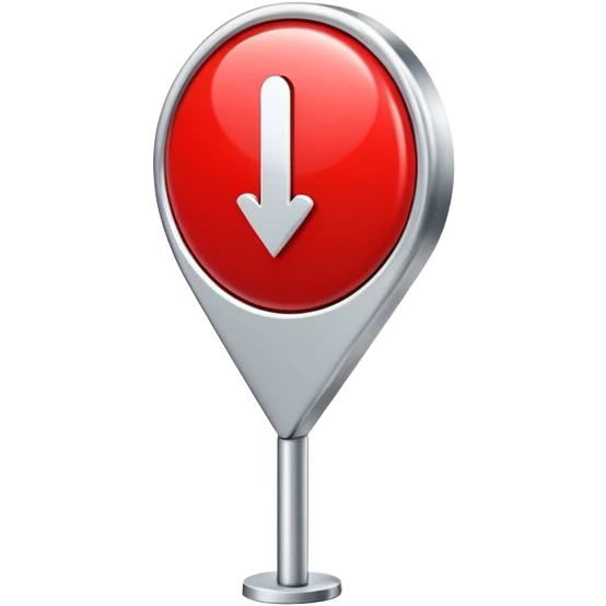 red location pin position marker emoji